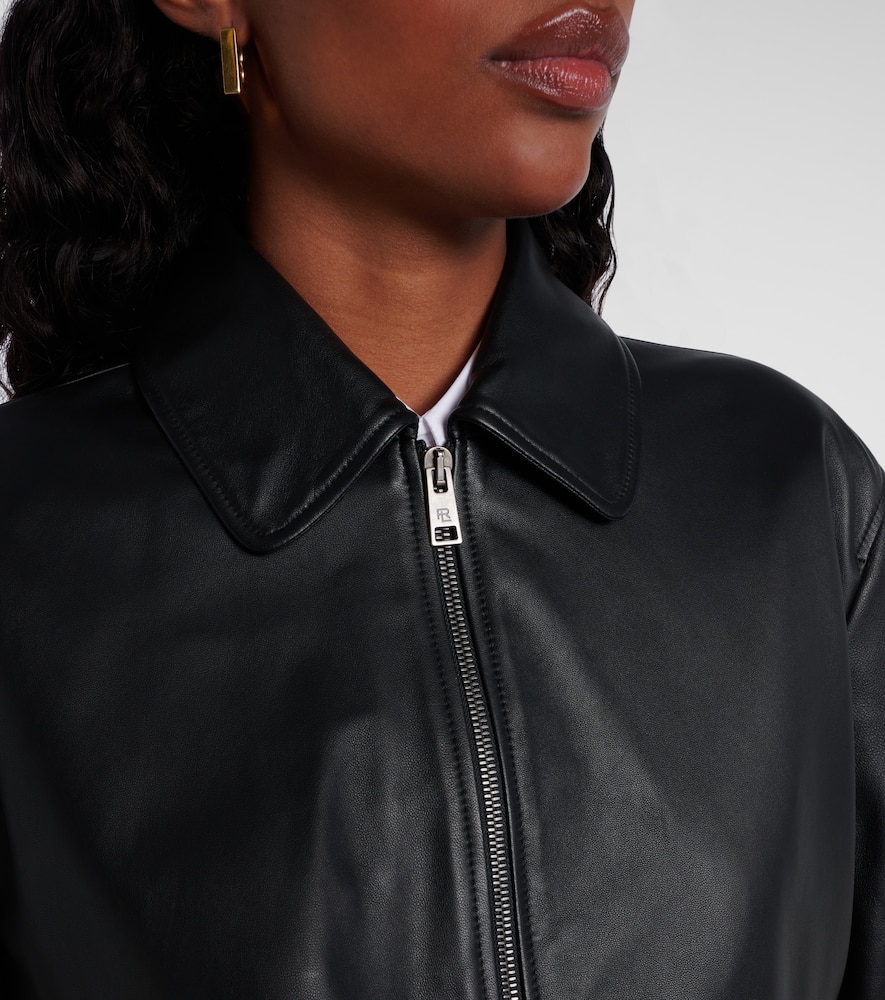 Ralph Lauren Ribbed Cuff Bomber Jacket Featuring Pockets In Black