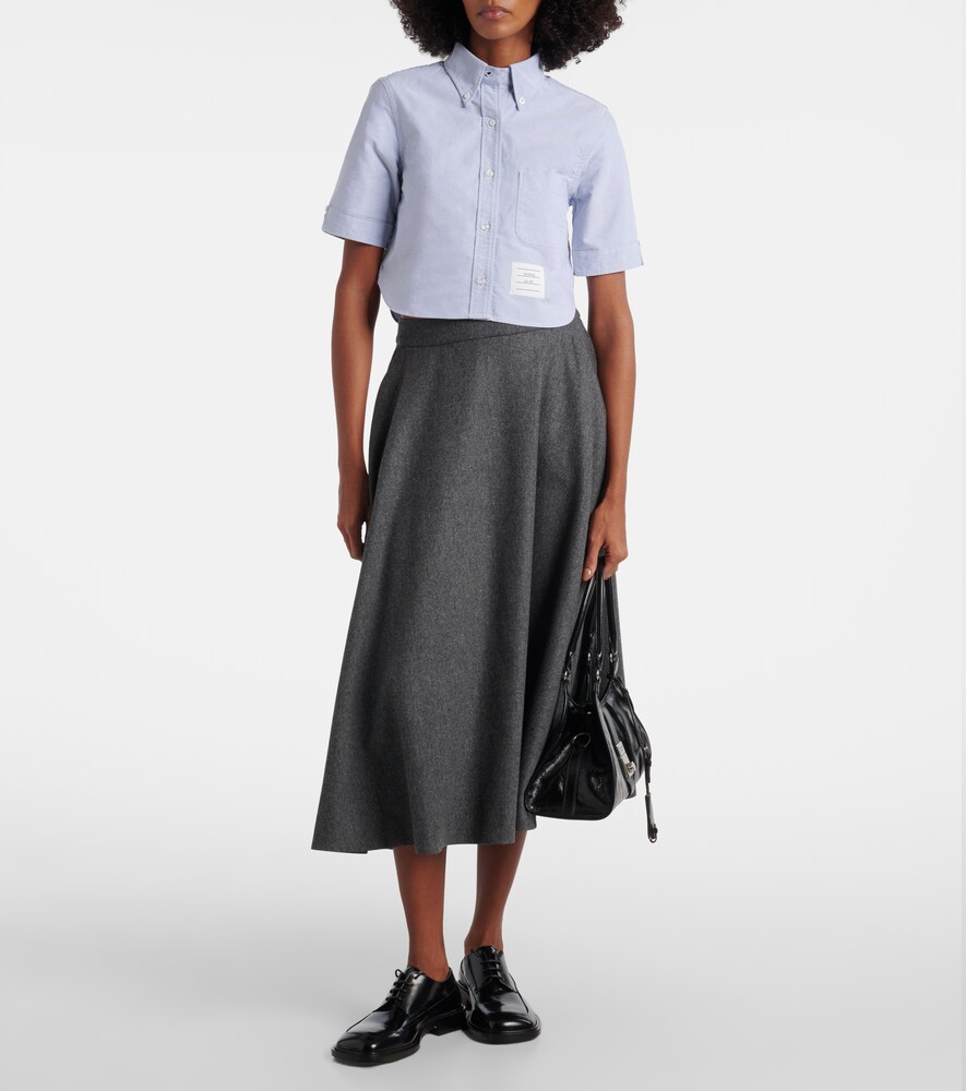 Thom Browne Cropped cotton shirt