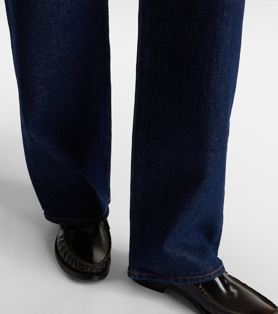 Agolde Harper Mid-rise Straight Jeans In Blue