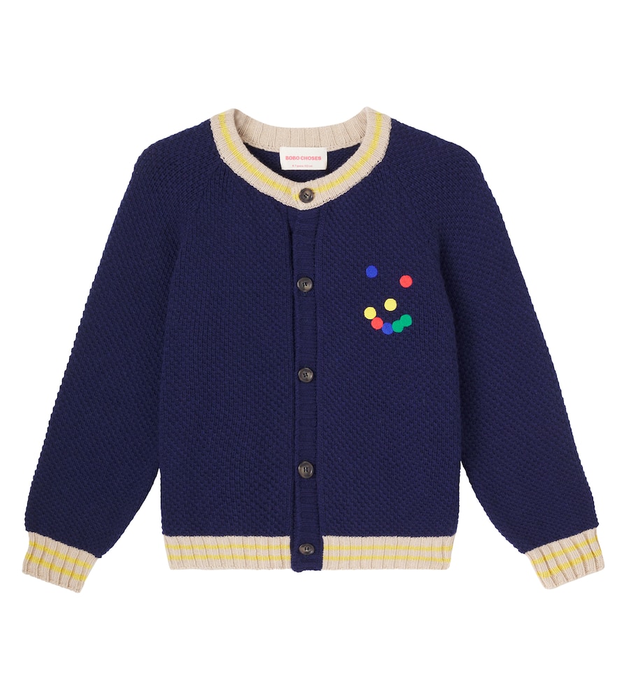 Bobo Choses Buttoned Cardigan In Blue