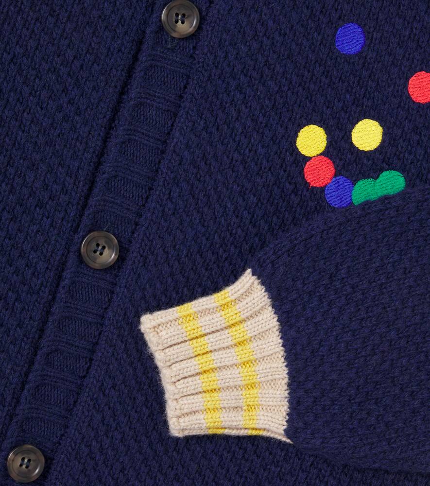 Bobo Choses Buttoned Cardigan In Blue