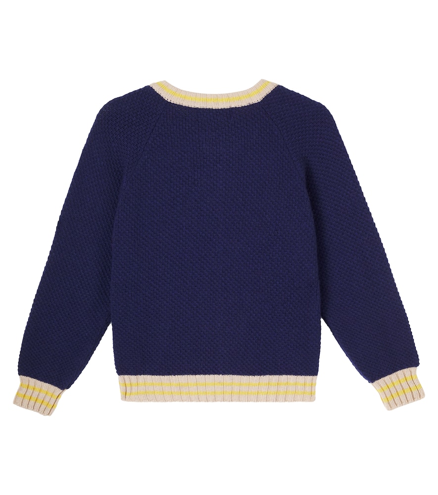 Bobo Choses Buttoned Cardigan In Blue