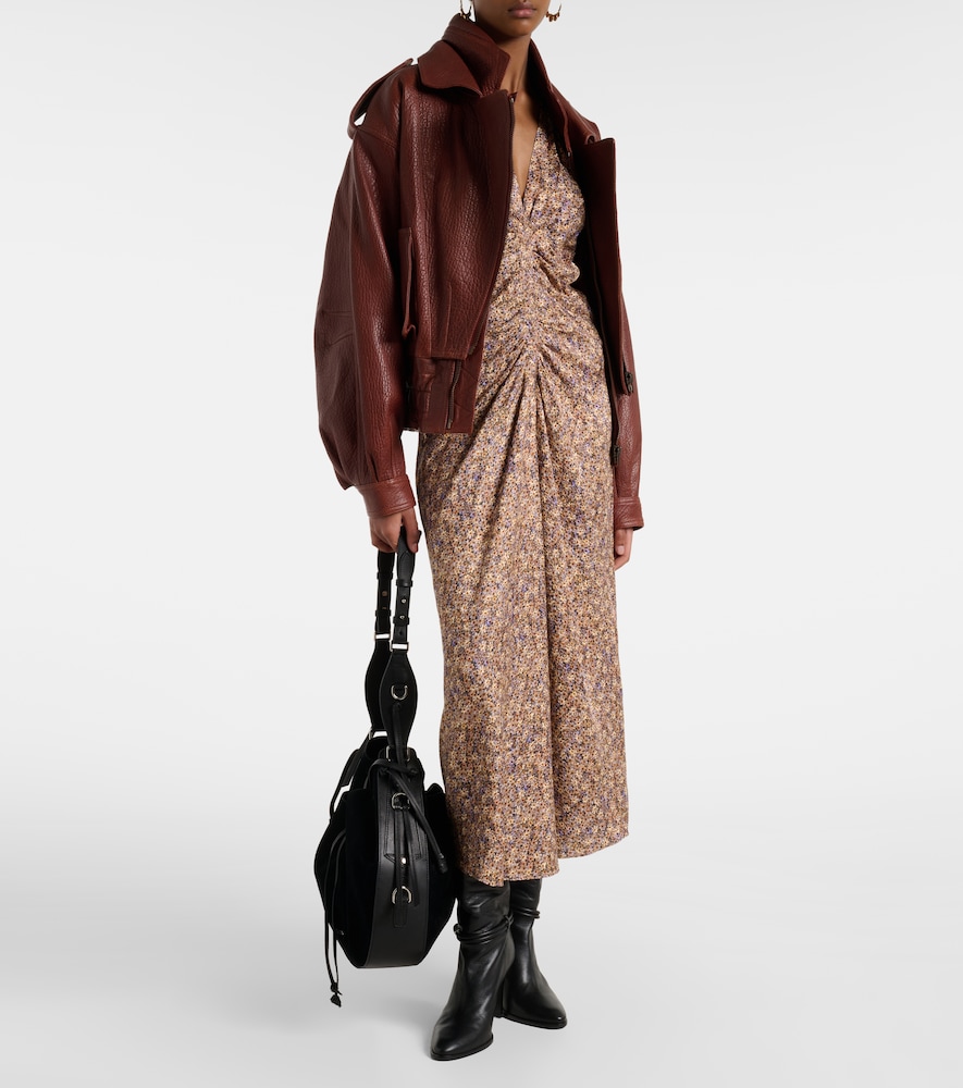 Isabel Marant Lyndsay floral gathered midi dress