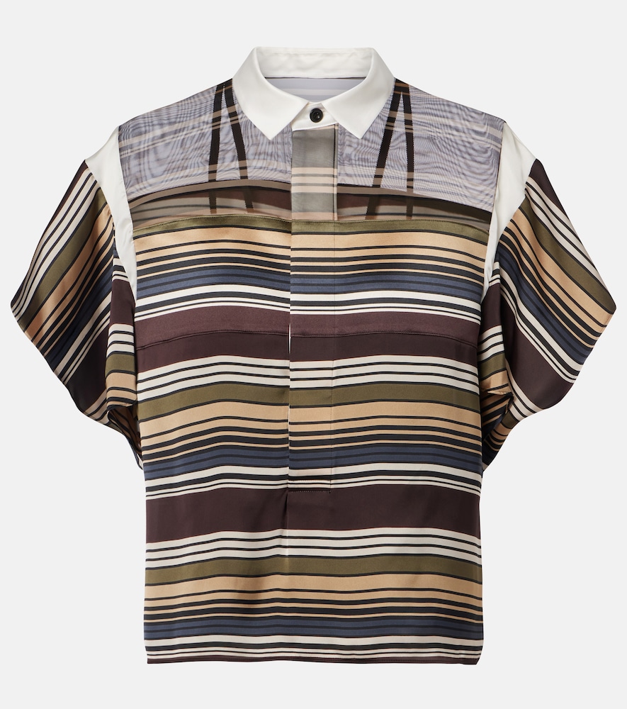 Sacai Striped top