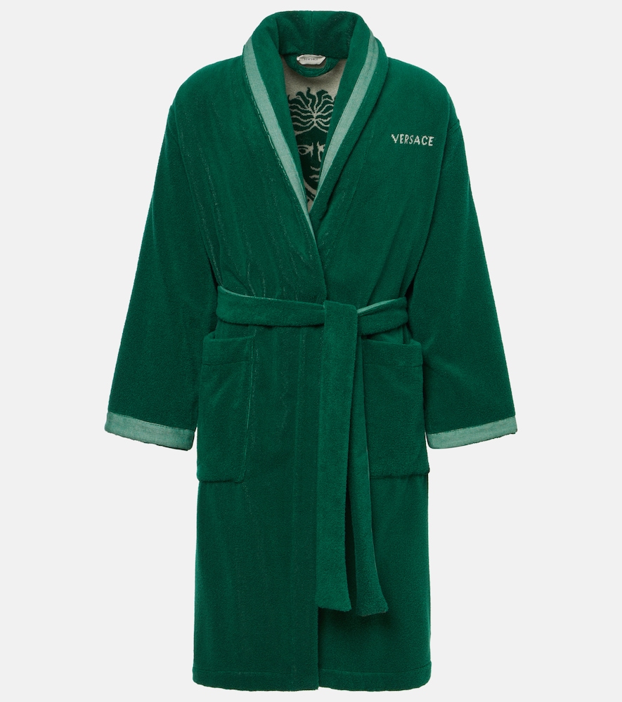 Versace Home Medusa jacquard cotton terry bathrobe