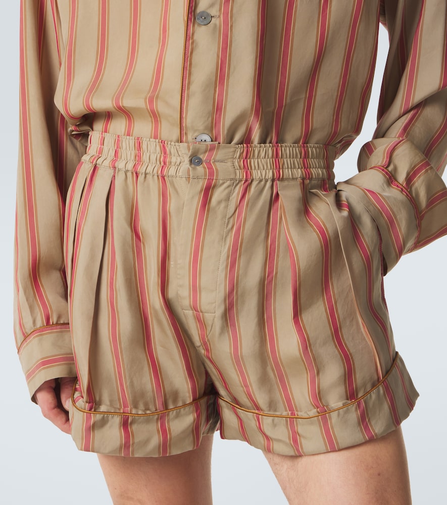  Saint Laurent Saint Laurent Striped Twill Shorts 