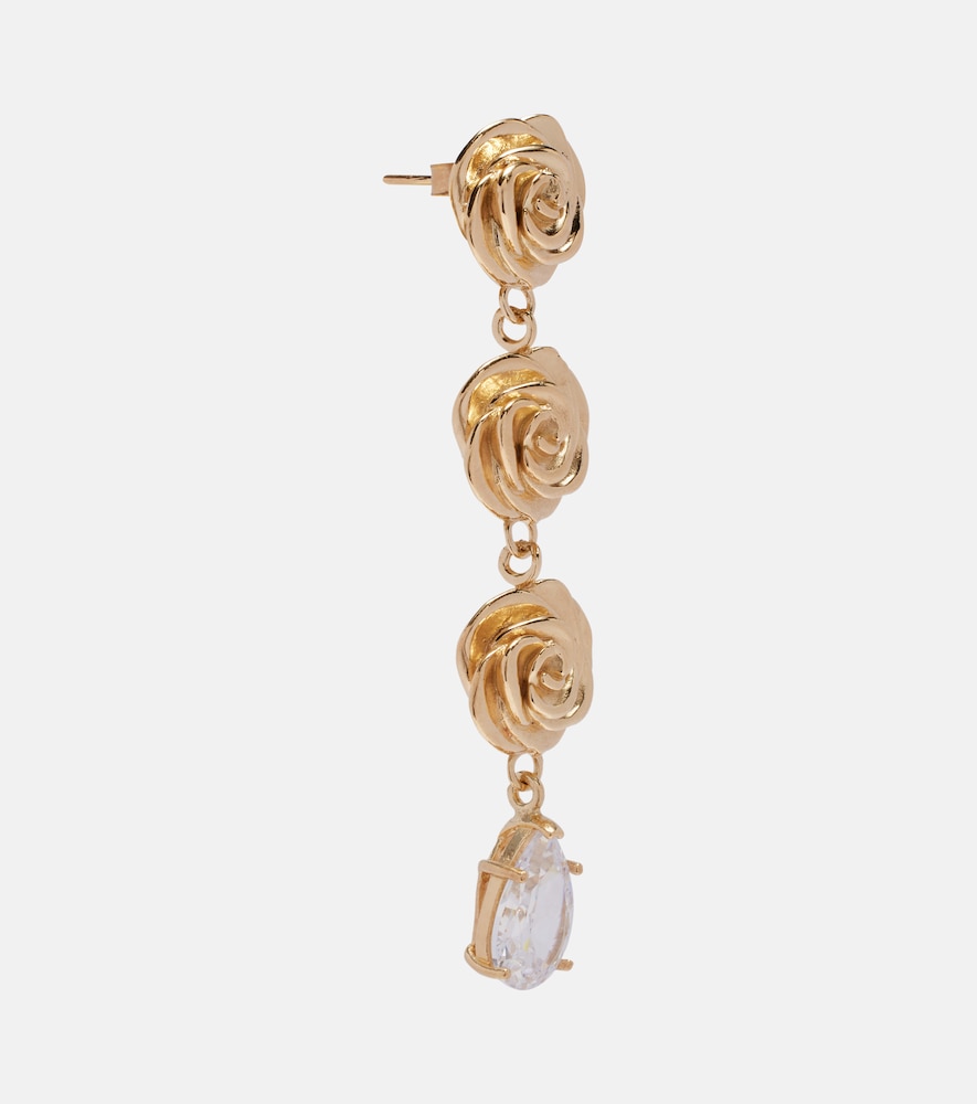  Magda Butrym Magda Butrym Crystal-embellished Gold-plated Drop Earrings 
