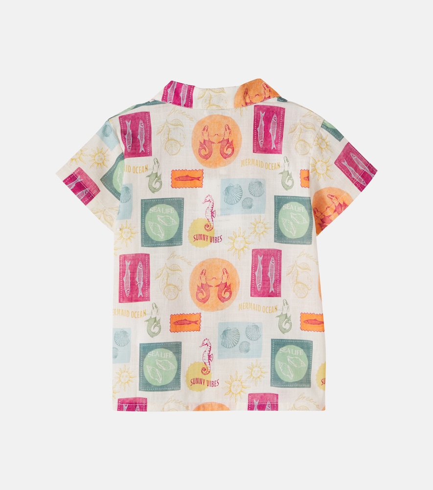  Bebe Organic Bebe Organic Camisa Luka De Algodón Estampada 