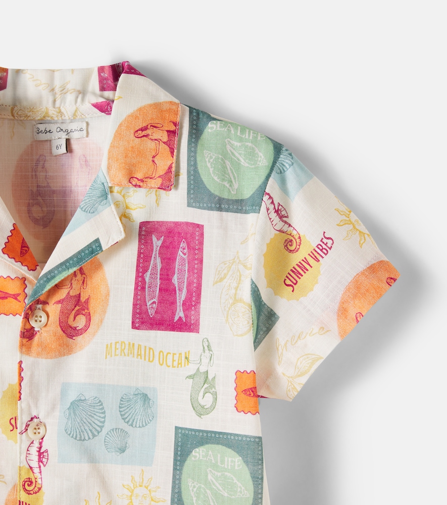 Bebe Organic Bebe Organic Camisa Luka De Algodón Estampada 