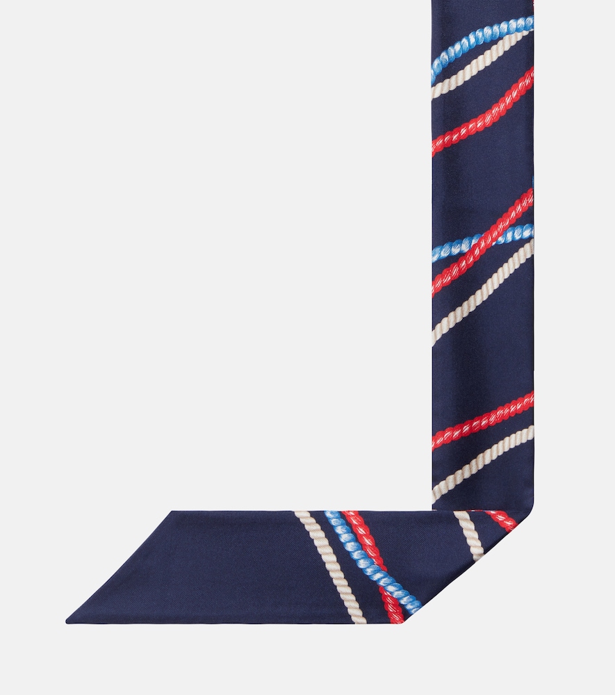 Prada Prada Printed Silk Twill Scarf 