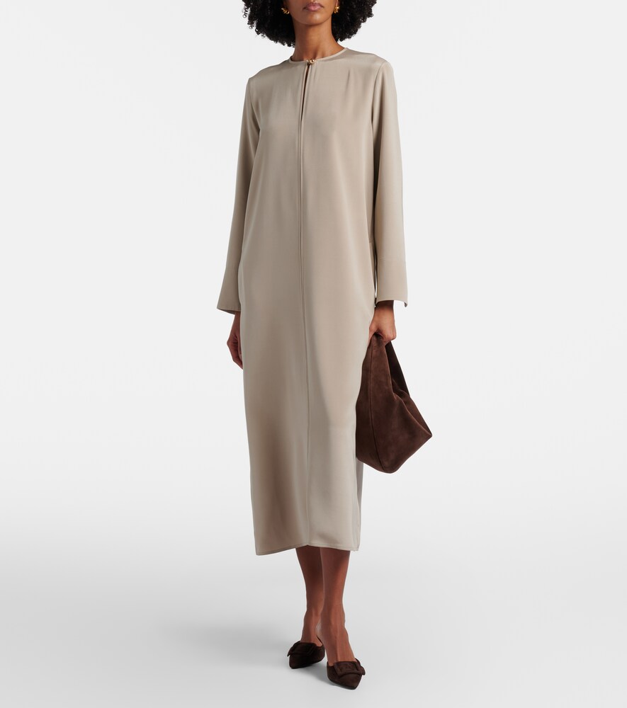 Max Mara Unghia silk-blend midi dress
