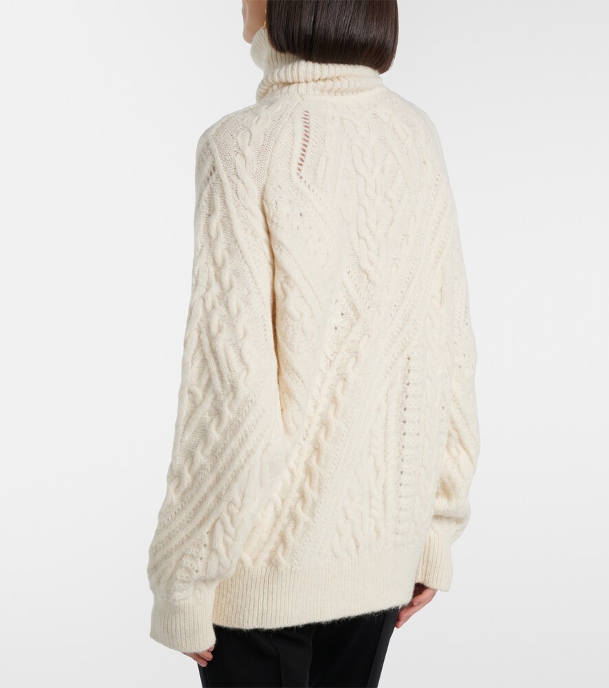  Saint Laurent Saint Laurent Rollkragenpullover Aus Einem Alpakawollgemisch 