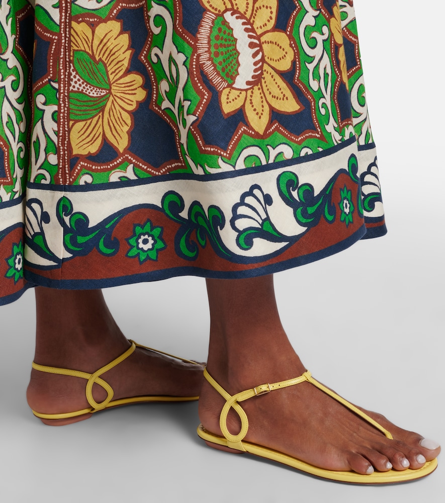 Aquazzura Almost Bare leather thong sandals
