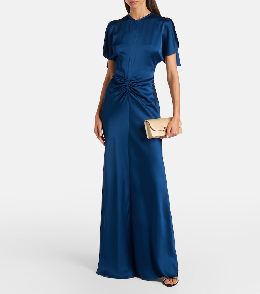 Victoria Beckham Isabella gathered satin gown