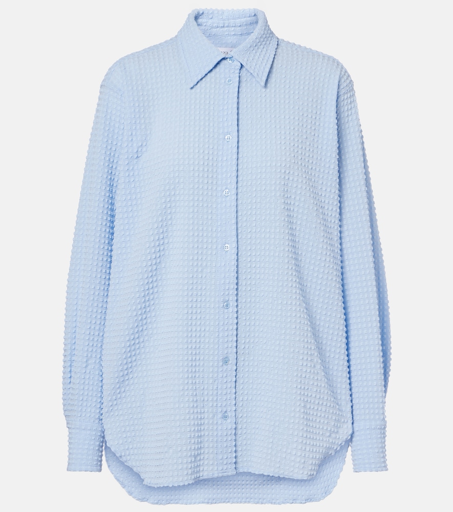 Camicia oversize in seersucker