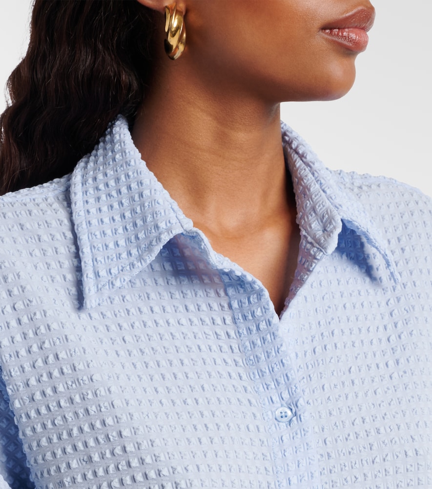 Resort Oversized Seersucker Shirt