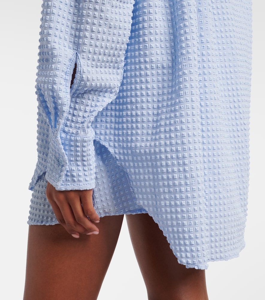 Resort Oversized Seersucker Shirt