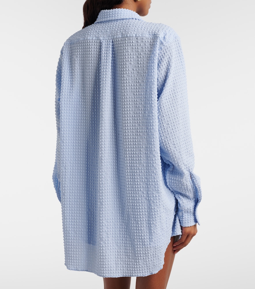 Resort Oversized Seersucker Shirt