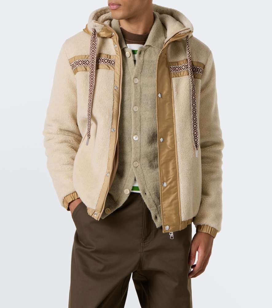 Technical-Trimmed Fleece Jacket