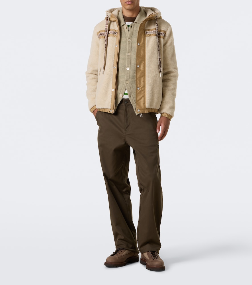 Technical-Trimmed Fleece Jacket