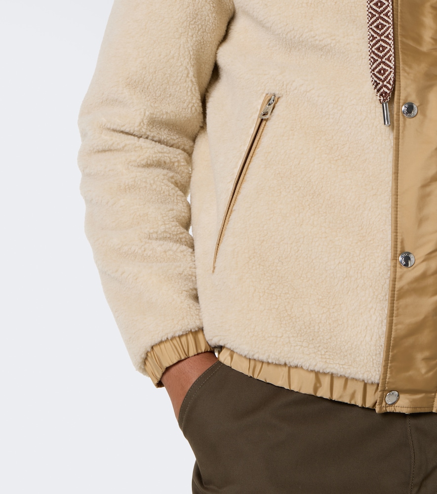 Technical-Trimmed Fleece Jacket