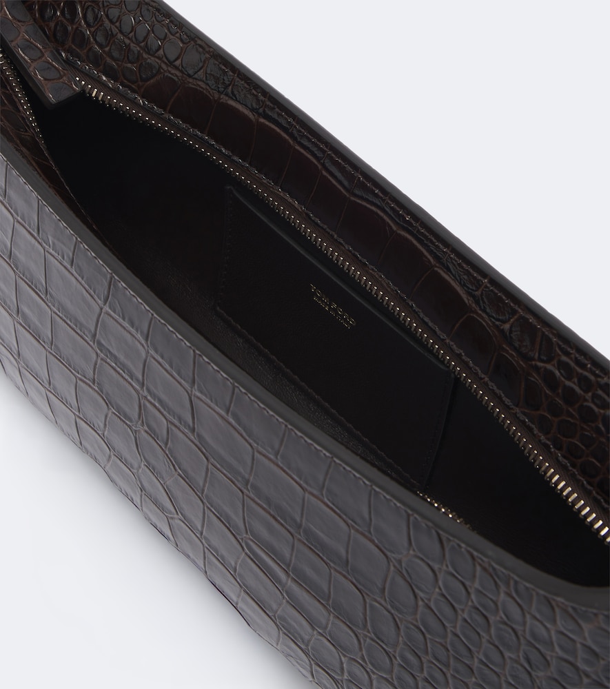Arc Small Croc-Effect Shoulder Bag