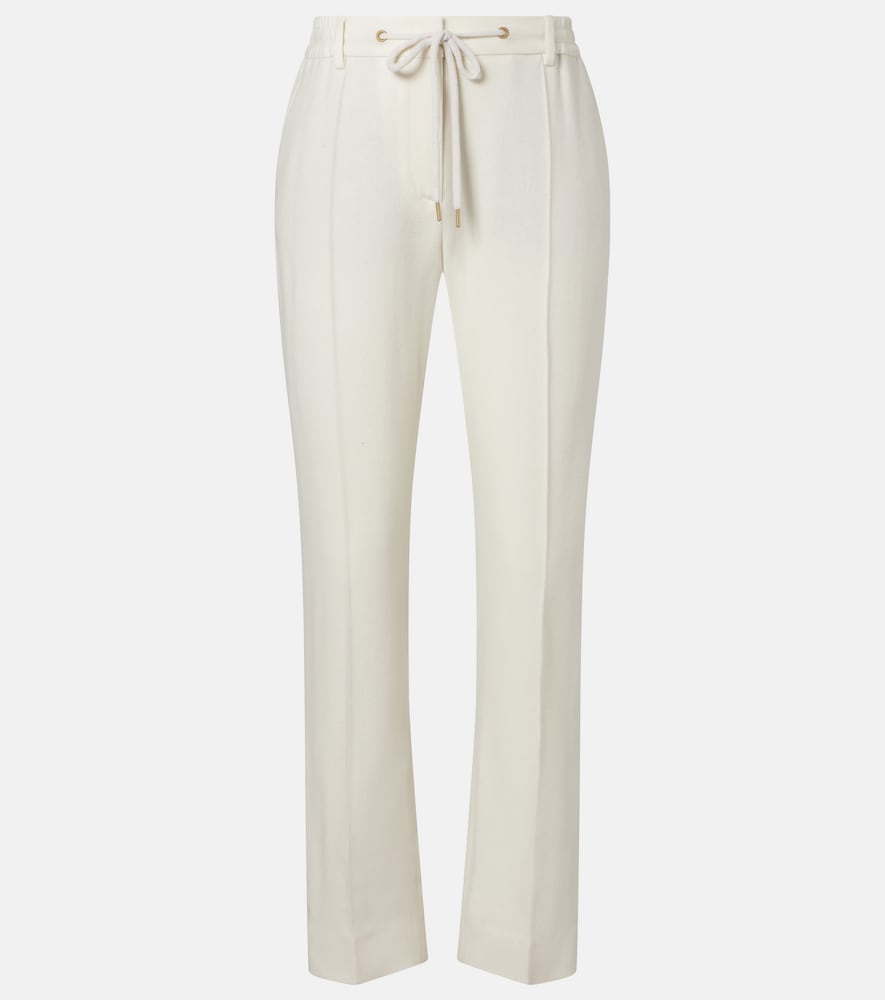 Pantaloni tapered in lana e cashmere