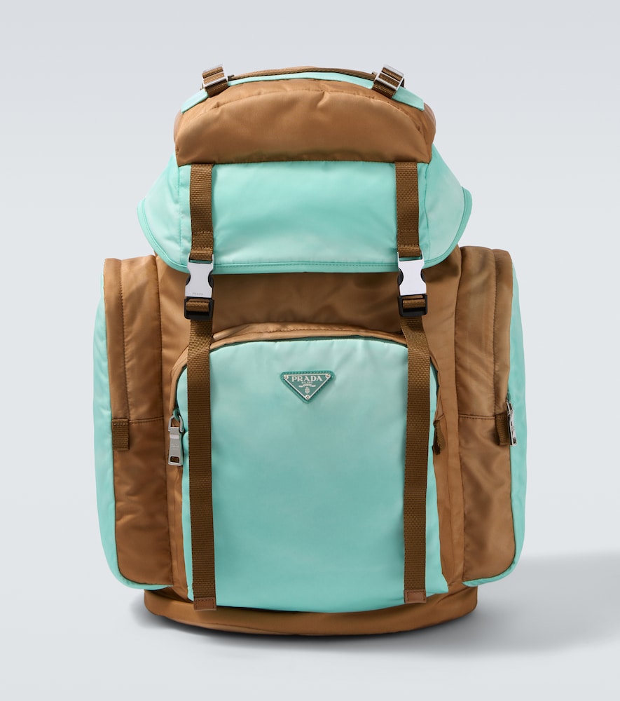 Rucksack Large aus Re-Nylon mit Leder