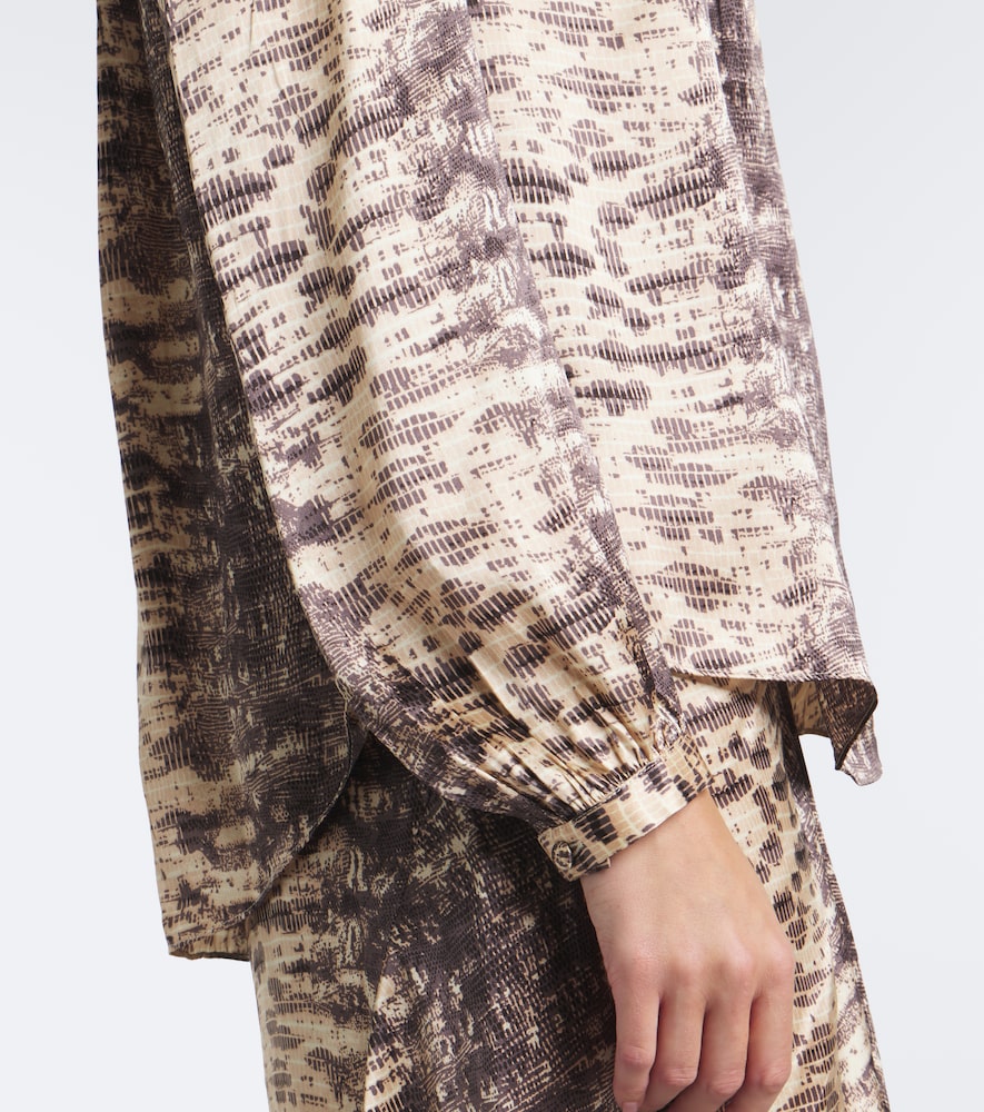 Laraya Snake-Print Blouse