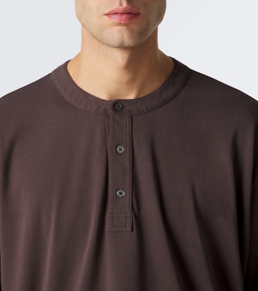 Cotton Jersey Henley Shirt