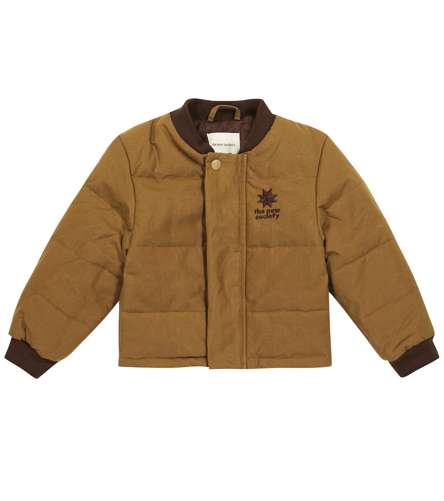 The New Society Matheo cotton canvas varsity jacket