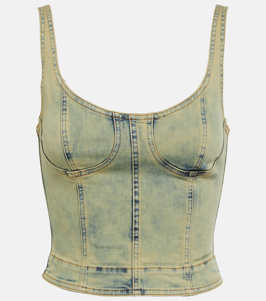 KNWLS Harley denim crop top