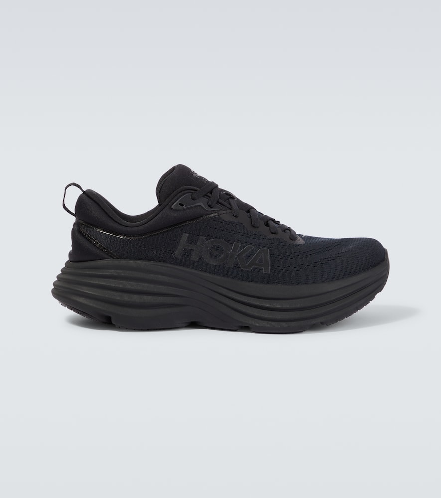 Hoka One One Bondi 8 Running Shoes In Black