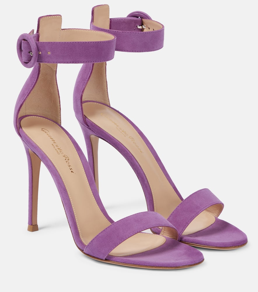 Gianvito Rossi Portofino 105 suede sandals