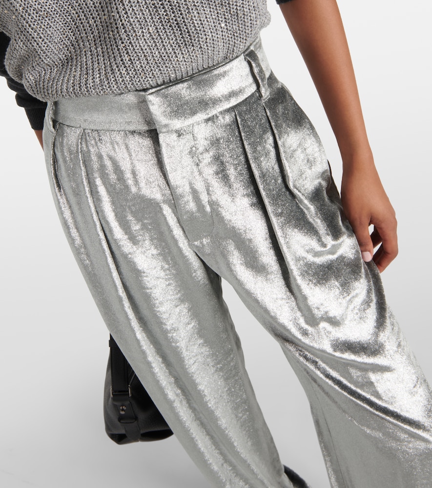  Brunello Cucinelli Brunello Cucinelli Velvet Wide-leg Pants 