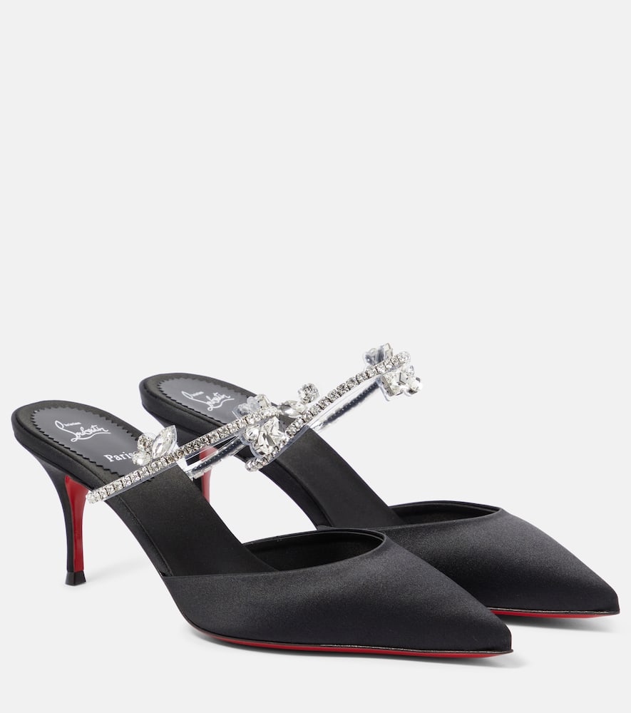 Planet Queen 70 satin mules
