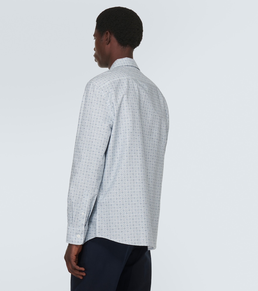  Brunello Cucinelli Brunello Cucinelli Camisa De Algodón Estampada 