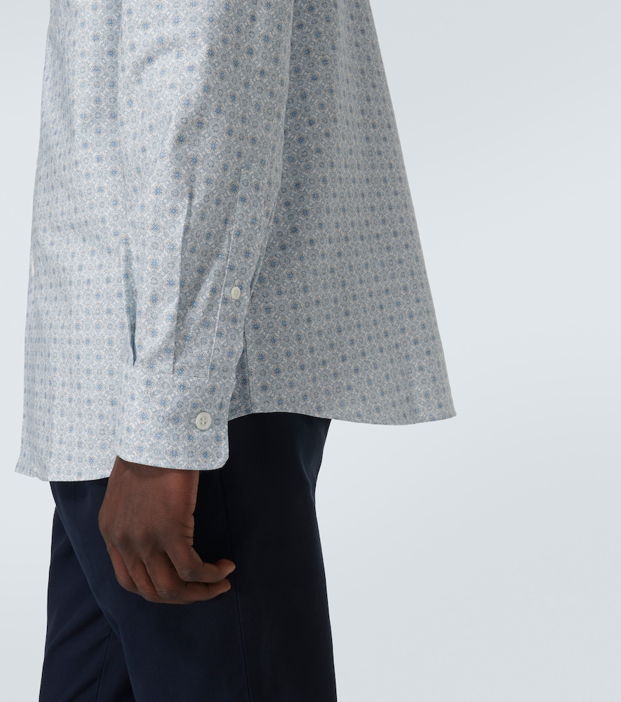  Brunello Cucinelli Brunello Cucinelli Camisa De Algodón Estampada 