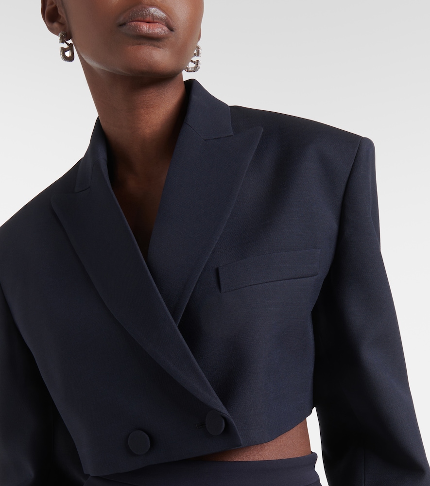  Valentino Valentino Cropped-blazer Aus Crepe Couture 
