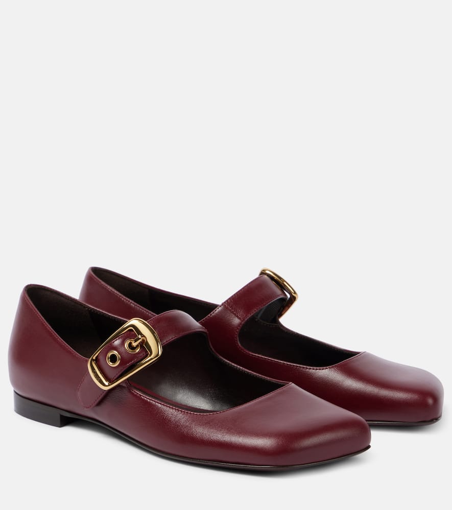 Chloé Polly Mary-jane Ballet Flats In Red