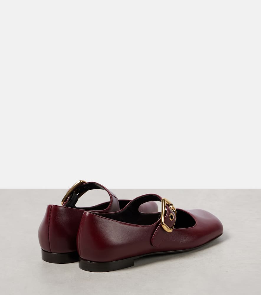 Chloé Polly Mary-jane Ballet Flats In Red