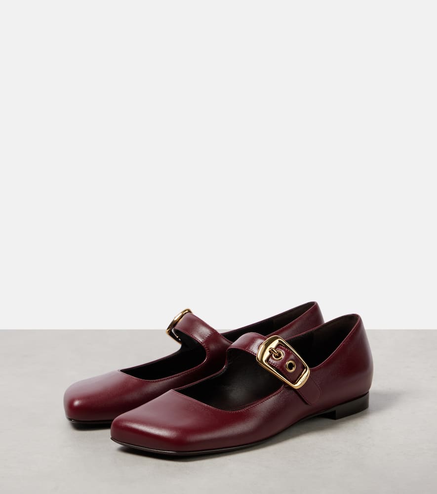 Chloé Polly Mary-jane Ballet Flats In Red