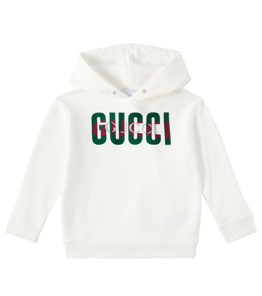 Gucci Kids Logo cotton jersey hoodie