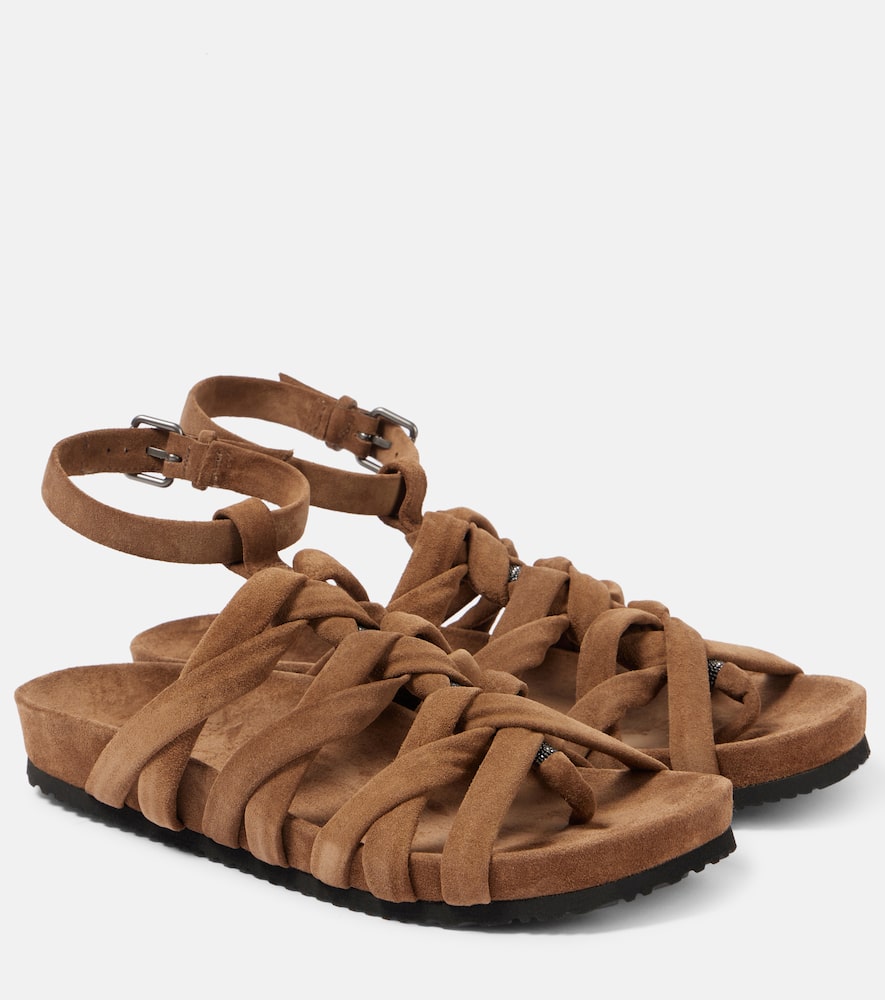 Suede sandals