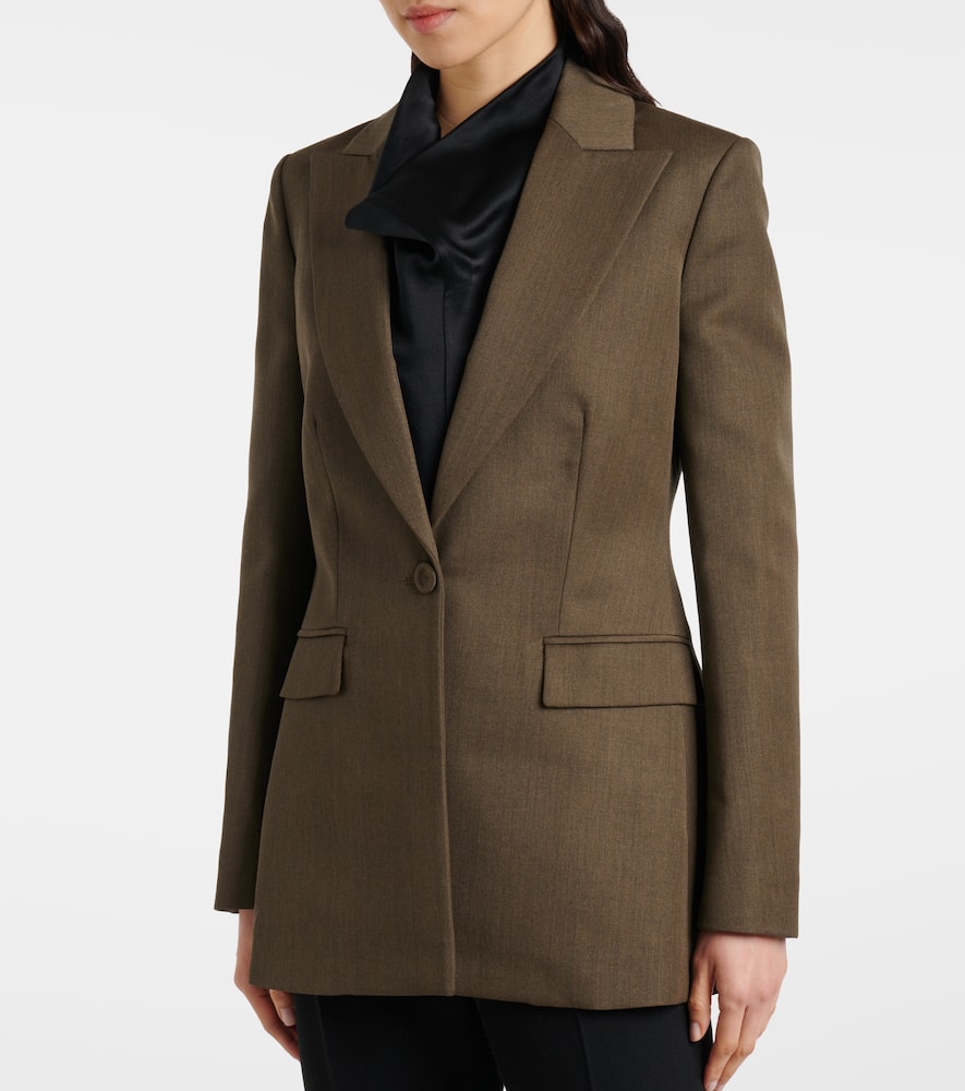Altuzarra Beatty Virgin Wool Blazer In Grey