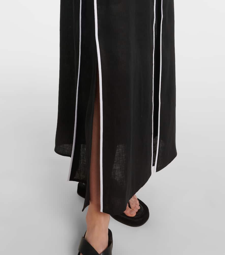 TORY BURCH LINEN KAFTAN
