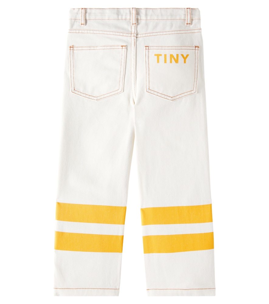 Tinycottons Hose Aus Baumwoll-twill In Weiss