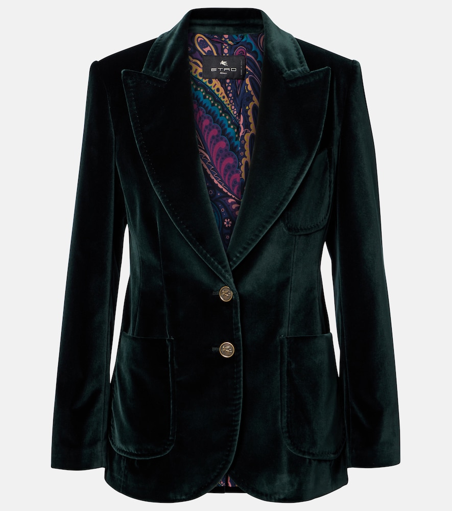 ETRO Etro Cotton velvet blazer　エトロ コットン ベルベット ブレザー