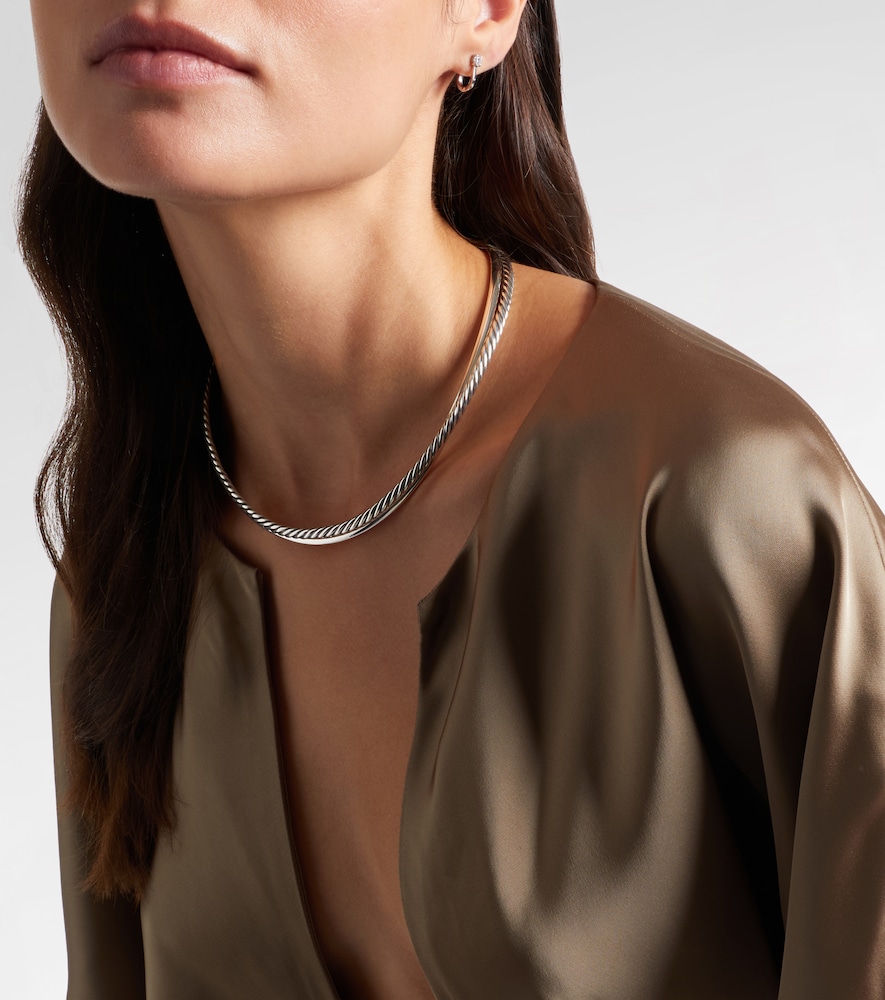 David Yurman Bold Crossover sterling silver choker