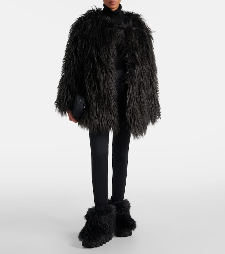Goldbergh Sofie Faux Fur Boots In Black